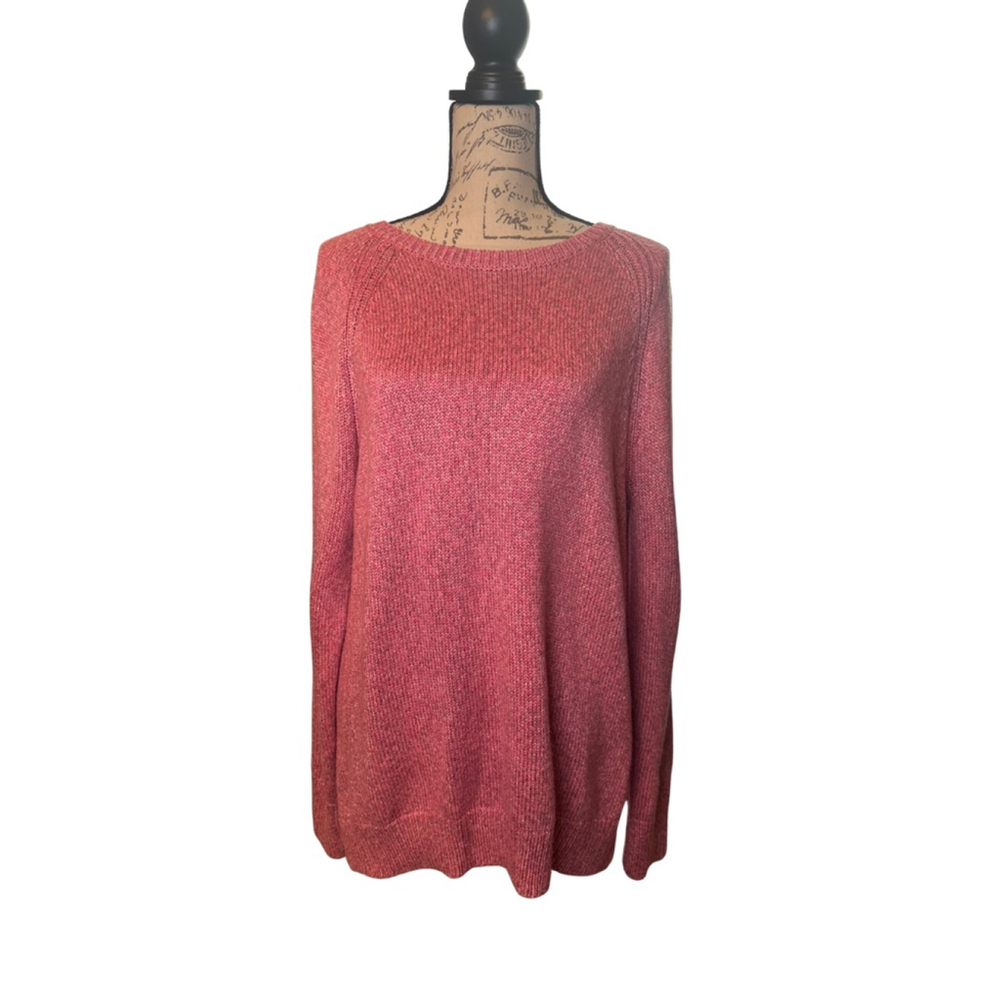 Loft Size Large Pink Knit Sweater